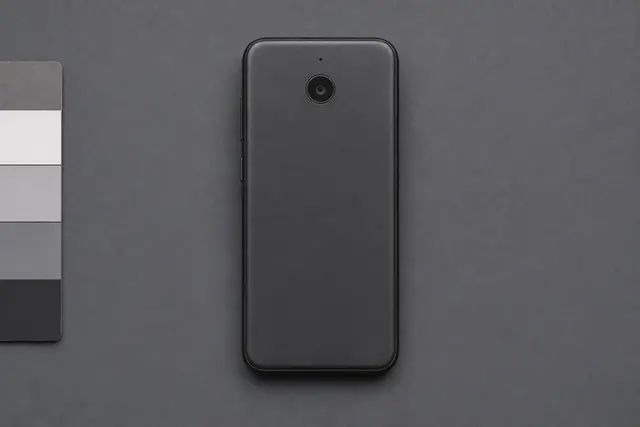 Sample intake photo: back of the phone showing the rear camera